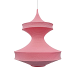 Подвесной вязаный розовый светильник «Моника» варинант исполнения - 1 | Loft Concept в Костроме