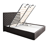 Кровать серая с подъемным механизмом Adelaide варинант исполнения - 2 | Loft Concept в Костроме