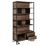 Стеллаж под TV в стиле лофт с открытыми полками и ящиками Urban Style Space варинант исполнения - 2 | Loft Concept в Костроме