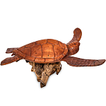 Статуэтка деревянная в виде морской черепахи Marine Reptiles варинант исполнения - 2 | Loft Concept в Костроме