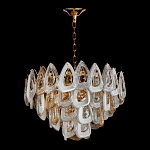 Люстра с многослойными белыми и прозрачными подвесками Character Chandelier варинант исполнения - 1 | Loft Concept в Костроме