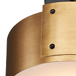 Потолочный светильник круглый светодиодный Semicircular Gold Panels старинная латунь варинант исполнения - 1 | Loft Concept в Костроме
