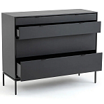 Комод из металла и кожи Guarin Chest of Drawers варинант исполнения - 3 | Loft Concept в Костроме