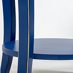 Синяя тумба на фигурных ножках Shelby варинант исполнения - 5 | Loft Concept в Костроме