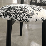 Стул обеденный деревянный с цветочной обивкой Foshan Chair варинант исполнения - 2 | Loft Concept в Костроме