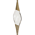 Подвесной светильник с хрустальным плафоном и бронзовым основанием Renee Glass Drops  варинант исполнения - 3 | Loft Concept в Костроме