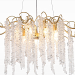 Люстра c подвесками из прозрачного хрусталя Диаметр 85 см FAIRYTREE Light варинант исполнения - 4 | Loft Concept в Костроме