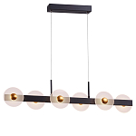 Линейный подвесной светильник с круглыми плафонами и золотистыми акцентами Aurelia Circles варинант исполнения - 2 | Loft Concept в Костроме