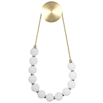 Настенный светильник с плафонами в виде шаров из акрила Pearls Suspension Brass Wall Lamp варинант исполнения - 1 | Loft Concept в Костроме