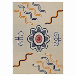 Плед хлопковый по мотивам эвенских орнаментов Ural and Siberian Patterns варинант исполнения - 1 | Loft Concept в Костроме