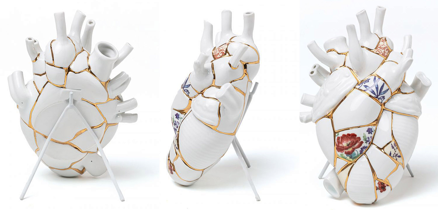 Ваза Seletti Love in Bloom Kintsugi Ваза Seletti Love in Bloom Kintsugi - Loft-Concept в Костроме