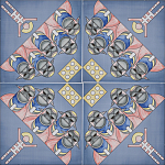 Плитка дизайнерская с узором Мангалоры варинант исполнения - 1 | Loft Concept в Костроме