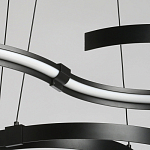 Люстра подвесная светодиодная в виде волнообразной ленты Ribbon Vortex варинант исполнения - 5 | Loft Concept в Костроме