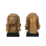 Держатель для книг с бронзовыми фигурками головы собаки Dog Elegance  варинант исполнения - 3 | Loft Concept в Костроме
