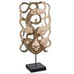 Маска ручной работы деревянная резная Roots Мask варинант исполнения - 1 | Loft Concept в Костроме