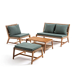 Садовый 2-х местный диван с каркасом из акации Green варинант исполнения - 4 | Loft Concept в Костроме