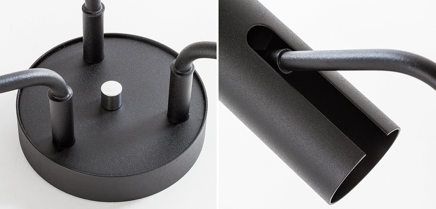 Потолочный светильник Tibo Branches Trumpet Tube black 3 Потолочный светильник Tibo Branches Trumpet Tube black 3 - Loft-Concept в Костроме