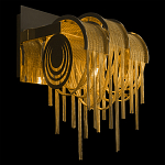 Бра с перфорированными металлическими дугами и цепочками 22 см Atlantis Chain варинант исполнения - 2 | Loft Concept в Костроме