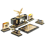 Настольный письменный набор из яшмы и долерита в подарочной упаковке Manager Organizer варинант исполнения - 4 | Loft Concept в Костроме