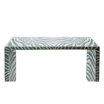 Консоль Дизайнерская Kenya Console ZEBRA Bone Inlay blue варинант исполнения - 2 | Loft Concept в Костроме