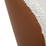 Стул мягкий с обивкой из рогожки и экокожи Contrasting Performance варинант исполнения - 3 | Loft Concept в Костроме