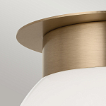 Потолочный светильник с белым матовым шарообразным плафоном Kichler варинант исполнения - 2 | Loft Concept в Костроме