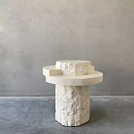 Дизайнерский журнальный стол цилиндрической формы фактурный Mylepen варинант исполнения - 1 | Loft Concept в Костроме