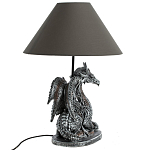 Настольная лампа с абажуром Дракон Silver Dragon варинант исполнения - 5 | Loft Concept в Костроме