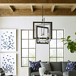 Люстра из пересекающихся квадратных элементов Intersecting Squares варинант исполнения - 2 | Loft Concept в Костроме