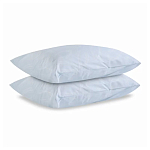 Постельное белье голубого цвета из перкаля с принтом 200х220 см Aurora Allure варинант исполнения - 2 | Loft Concept в Костроме