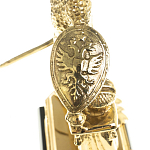 Часы настольные бронзовые из натурального камня Яшма Stone Clock варинант исполнения - 5 | Loft Concept в Костроме