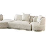 Угловой диван Calypso с поворотным механизмом и пуфом   варинант исполнения - 3 | Loft Concept в Костроме