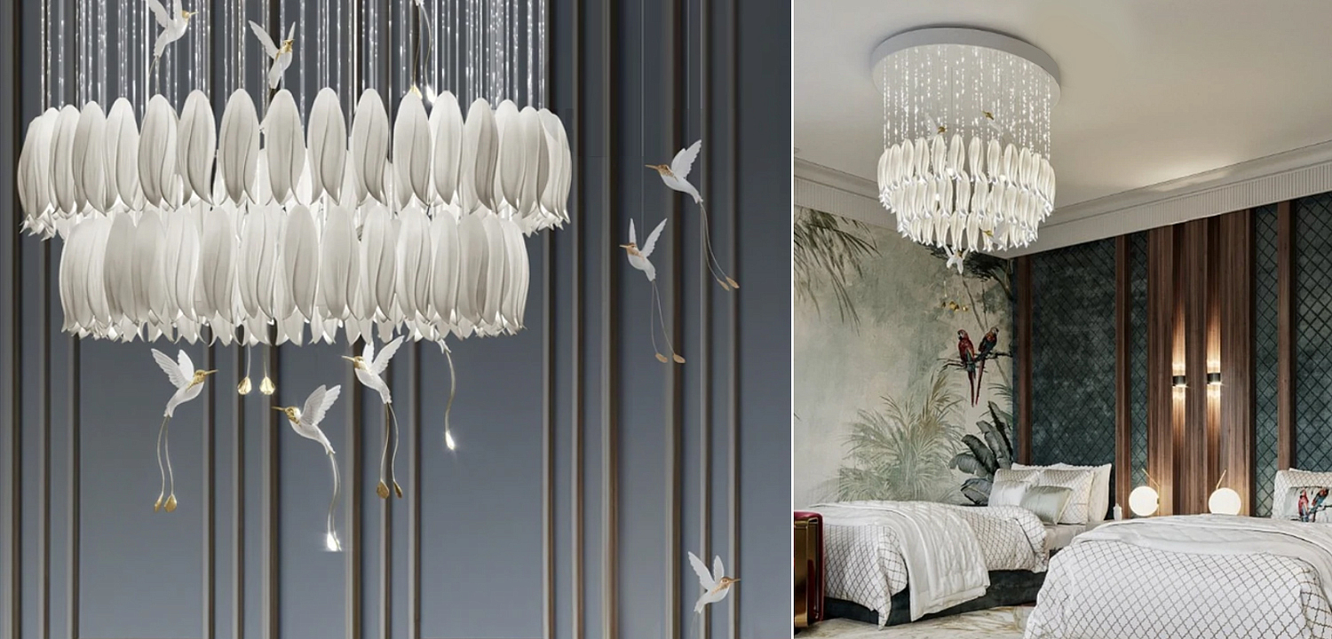 Люстра c Птичками Колибри Sagarti Contemporary chandelier ALBA Flowers & Birds Люстра c Птичками Колибри Sagarti Contemporary chandelier ALBA Flowers & Birds - Loft-Concept в Костроме