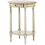 Круглый кофейный стол с ящиком Emilien Montmartre Provence Coffee Table варинант исполнения - 1 | Loft Concept в Костроме