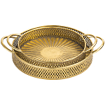 Поднос железный Gold Mesh варинант исполнения - 1 | Loft Concept в Костроме