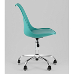 Офисный стул на металлическом основании EGGERY Blue пластик варинант исполнения - 4 | Loft Concept в Костроме