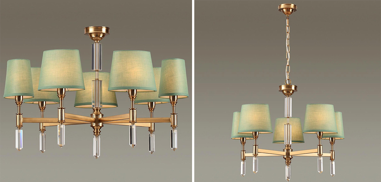 Люстра Ramona Green Chandelier Люстра Ramona Green Chandelier - Loft-Concept в Костроме