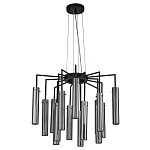 Люстра со стеклянными цилиндрическими плафонами Luminous Cylinders Smoky варинант исполнения - 2 | Loft Concept в Костроме