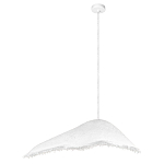 Подвесной светильник с асимметричным волнообразным абажуром и фактурной бахромой по краю Tactile Line варинант исполнения - 8 | Loft Concept в Костроме