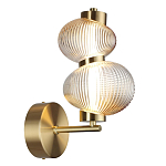 Бра с 2-мя рифлеными стеклянными шарами Marcelh Light варинант исполнения - 6 | Loft Concept в Костроме