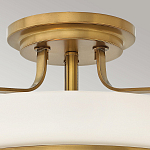 Потолочный светильник с круглым матовым белым плафоном Hinkley варинант исполнения - 2 | Loft Concept в Костроме