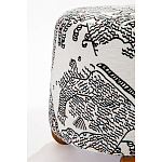 Пуф Wakonda с Круглыми ножками Черно-Белый орнамент варинант исполнения - 3 | Loft Concept в Костроме