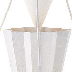 Люстра светодиодная белая геометрической формы с рифленым плафоном White Geometric Lamps варинант исполнения - 2 | Loft Concept в Костроме