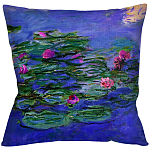 Подушка декоративная с цветочным принтом Impressionism in Art варинант исполнения - 1 | Loft Concept в Костроме