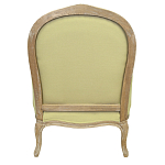 Кресло Ava Classical Armchair green striped flax варинант исполнения - 2 | Loft Concept в Костроме