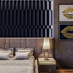 Гипсовая 3D Панель CRYSTAL SYMPHONY B варинант исполнения - 1 | Loft Concept в Костроме