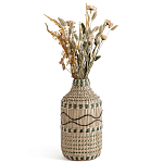 Ваза декоративная из натурального плетеного бамбука Bamboo Decor 35 варинант исполнения - 1 | Loft Concept в Костроме