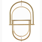 Комплект из 2-х приставных столиков на металлическом основании цвета латунь Ambassador варинант исполнения - 3 | Loft Concept в Костроме