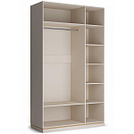 Шкаф 3-х дверный с зеркальными дверями Satin Furniture варинант исполнения - 2 | Loft Concept в Костроме