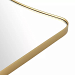 Зеркало золотистое с закруглёнными углами Thin Frame варинант исполнения - 3 | Loft Concept в Костроме